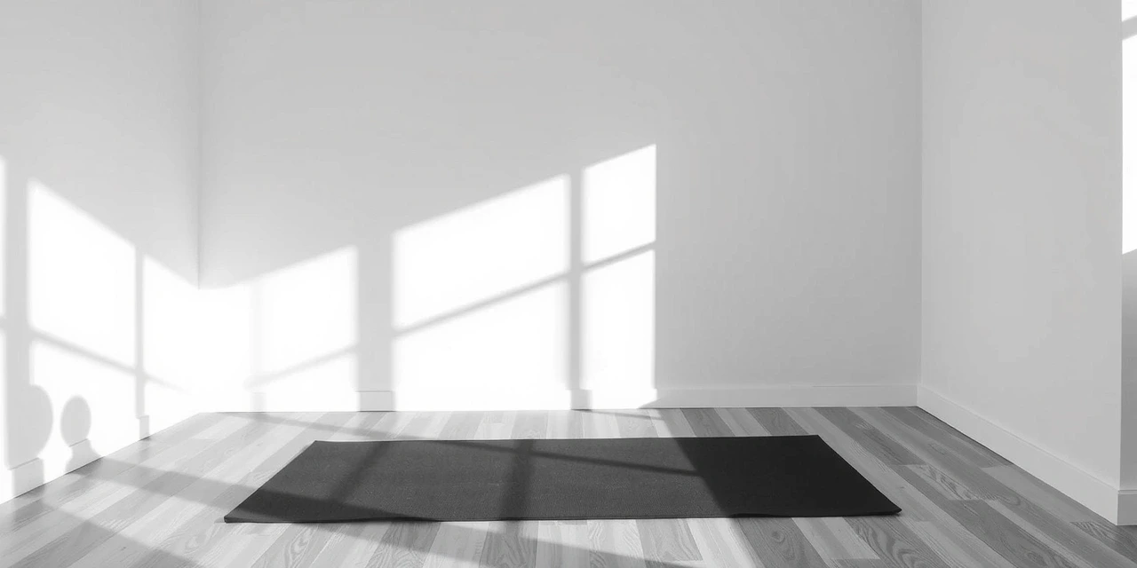 Espace d'exercice minimaliste